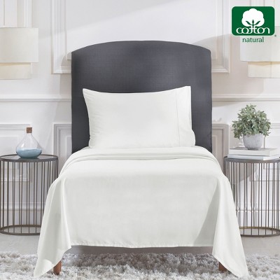 Ivory California King Cotton Sateen Deep Pocket Sheet Set