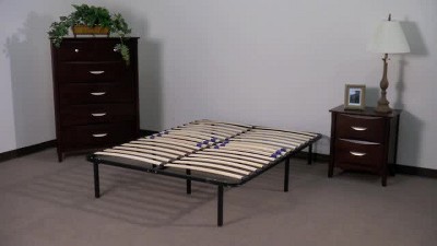 Platform Bed Frame Box Spring Replacement With Adjustable Lumbar