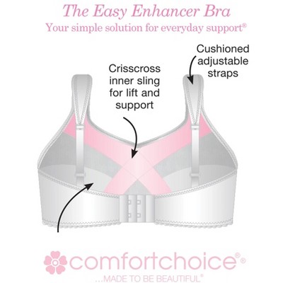 Comfort Choice Easy Enhancer Lace Wireless Bra - image 4