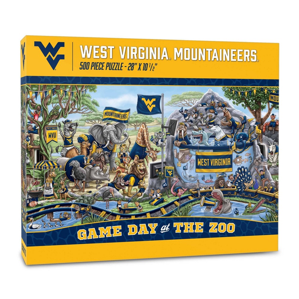 Photos - Jigsaw Puzzle / Mosaic NCAA West Virginia Mountaineers Game Day at the Zoo 500pc Puzzle