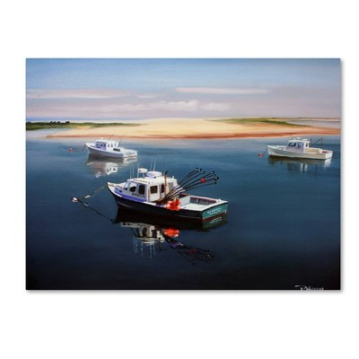 24" x 32" Cape Cod Fishing Boats by Paul Walsh - Trademark Fine Art