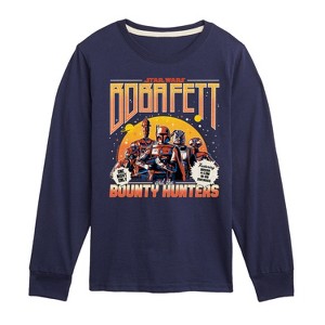 Boys' - Star Wars - Boba Fett and the Bounty Hunters Band Long Sleeve Graphic T-Shirt - 1 of 3