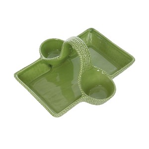Transpac Ceramic Strawberry Basket Tray Home Decorations Spring - 1 of 1