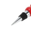 Unique Bargains Santa Claus Bottle Stopper Zinc Alloy Resin Silicone Red White Black Silver Tone 1 Pc - 3 of 3