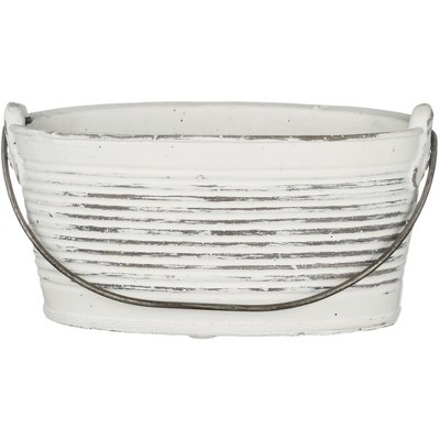 Sullivans Tub Planter 3"H White