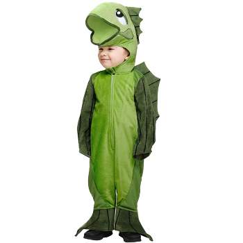 HalloweenCostumes.com 4T   Toddler Fish Costume, Green/Green