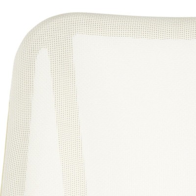 Beige Faux Bamboo and Rattan Indoor/Outdoor Bar Stool