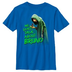 Boy's Encanto We Don't Talk About Bruno Green Text T-Shirt - 1 of 4