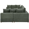 TiramisuBest Haven 6-Piece Modular Corduroy Sectional Sofa, Comfortable Green Upholstery for Modern Living Rooms and Open Spaces - 4 of 4