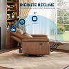 Manual Recliner Chair for Adults, with Padded Armrests, Modern Upholstered Reclining Chair for Living Room or Nursery - 3 of 4