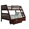 Donco Kids Austin Mission Twin Over Full Cappuccino Bunkbed with Dual Underbed Drawers - 4 of 4