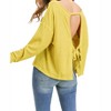 Women's Alexia Pullover Open-Back Sweater - Painted Threads - 3 of 4
