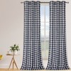 Buffalo Check Textured Grommet Window Curtain Pair, 2 Panels - 2 of 4