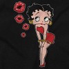 Women's Retro Betty Boop Cartoon Kissy Lips Graphic T Shirt Tees Brisco Brands - 2 of 4