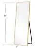 Wooakway Gold Metal Full Length Mirror Accent Wall Mirror Freestand Mirror with Bracket - 4 of 4
