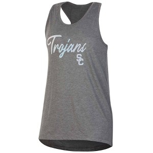 NCAA USC Trojans Women's Gray Tank Top - 1 of 3
