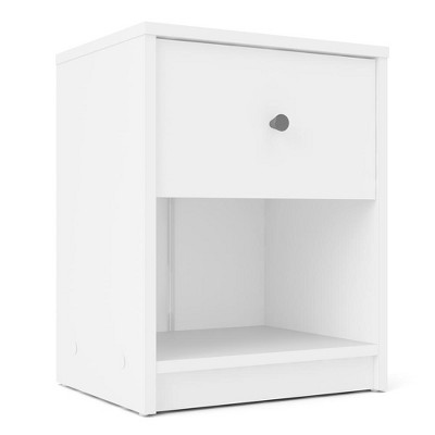Scandinavian White Compact Nightstand with Eco-Friendly Design
