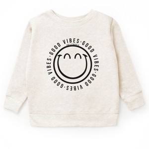 The Juniper Shop SmileyWorld Good Vibes Outline Youth Sweatshirt - 1 of 4