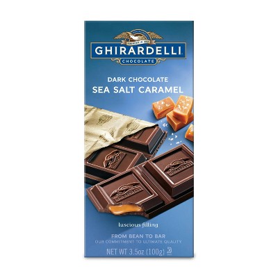 Ghirardelli Dark Chocolate & Sea Salt Caramel Bar - 3.5oz