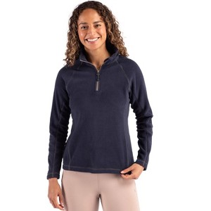 Clique Powder Recycled Fleece Womens Quarter Zip Pullover - 1 of 2
