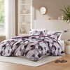 3Pcs Geometric Print Comforter Set, Premium Touch Contemporary Style All Season Bedding Set with Matching Shams - 2 of 4