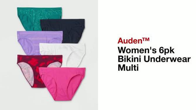 Women's 6pk Bikini Underwear - Auden™ Multi, 2 of 6, play video