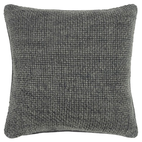 Carissa Charcoal Global Charcoal Large Throw Pillow With Insert