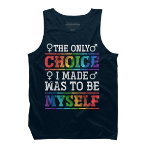 Adult Design By Humans LGBTQ+ I Was Made to Be Myself By KangThien Tank Top - 1 of 2