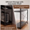 GTRACING 47" L Shaped Gaming Desk with a Mini-Table, Carbon Fiber Style Computer Desk - 4 of 4