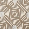 Design Imports Geometric Textured Fringe - Stone - 2 Ft 3 In X 6 Ft - 3 of 4