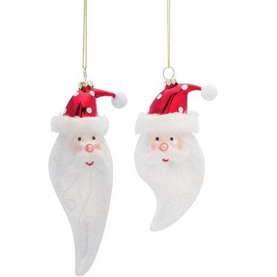 Melrose Santa Head Ornament (Set of 6)