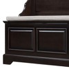 NicBex Storage Bench Modern Wooden Shoe Bench with Open Shelves, Curved Side Panels and Cushion for Mudroom, Entryway - 4 of 4