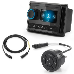 Clarion CMM-30 Marine Source Unit with Color LCD Display & CMR-10 Wired Marine Remote with Backlit Controls & 6' cable - 1 of 4