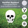 Big Dot of Happiness Skulls - Lawn Decorations - Outdoor Halloween Party Yard Decorations - 10 Piece - 4 of 4