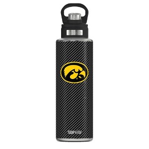 NCAA Iowa Hawkeyes Carbon Fiber Wide Mouth Water Bottle - 40oz - 1 of 3