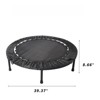 DSVIMOY Trampoline, Mini Fitness Trampoline for Adults or Kids, Round Bouncer for Indoor Outdoor, Black, 39.37"*39.37"*8.26" - 2 of 4