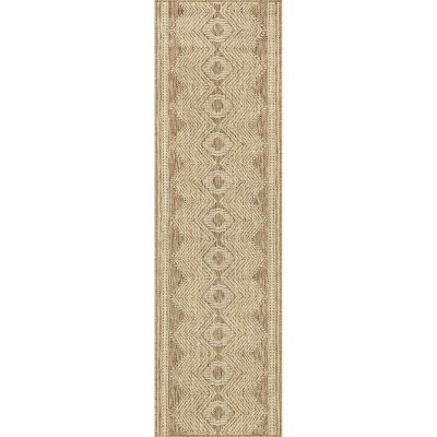 nuLOOM Rayna Geometric Stain Resistant High Traffic Outdoor Area Rug
