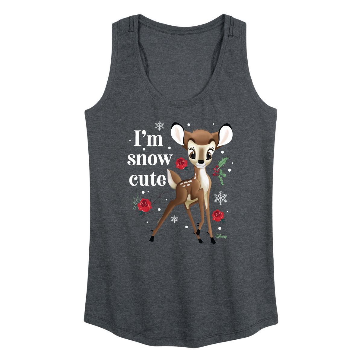 Women's - Disney - Christmas - I'm Snow Cute Graphic Racerback Tank - thumbnail 10