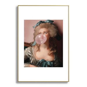 Jonas Loose BUBBLEGUM PRINCESS Metal Framed Art Print - Deny Designs - 1 of 4