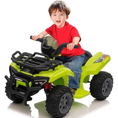 ATV 4 Wheeler, 6V Ride on Toy Car for Toddlers Boys & Girls w/Music, 1.8 Mph Max Speed, Wear-Resistant Wheels