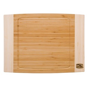 Chicago Cutlery Woodworks 12"x16" Bamboo Cutting Board: Reversible Chopping Board with Juice Canal, Hand Wash - 1 of 3