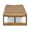 PAGED Patio Chaise Lounge Modern Wooden Frame Recliner with Bold Slats Tiltable Lounge Chair for Garden, Poolside - 4 of 4