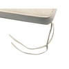 Oakland Living 2pc Deep Seating Outdoor Cushion Set with Ties Light Gray: All-Weather, Removable Zippered Cover, High-Density Foam Fill - 4 of 4