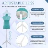FDW Mannequin Adjustable Height Female Mannequin Torso 49-63in Height Wooden Tripod Stand with High Density Foam Velvet Fabric Covering Perfect - 3 of 4