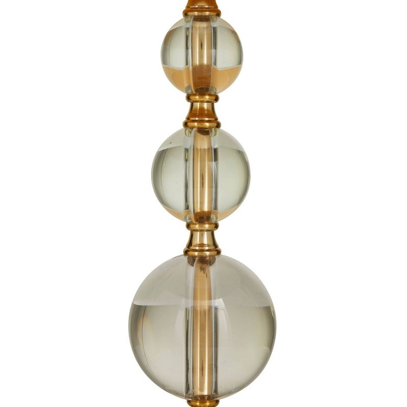 27&#34; x 15&#34; Crystal Orbs Style Base Table Lamp with Drum Shade Gold - CosmoLiving by Cosmopolitan, 5 of 9