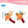 Unique Bargains Rose Corsage and Boutonnieres Set For Party Wedding Flowers Pin 2.76 Inch 2 Pcs - 2 of 4