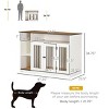 LAOTIES 47" Dog Crate Furniture with Adjustable Shelf,Wooden Dog Kennel End Table for Medium And Large Dogs,Indoor Pet Crate TV Stand - 2 of 4