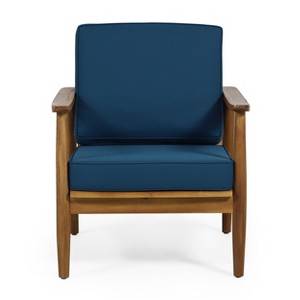 Christopher Knight Home Willowbrook Outdoor Acacia Wood Club Chair - 1 of 4