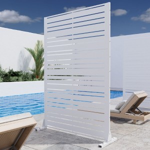 Wooakway 72"H 47"W Outdoor Metal Garden Trellis Privacy Screen Lattice Panel Indoor Room Divider - 1 of 4