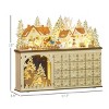 FURNIinspire Decorative Holiday Scene Props Christmas Calendar, Wooden Countdown Calendar with 24 Drawers, Home Decor, Brown, 17.8"*4"*15" - 3 of 4